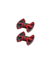 Tartan Bow Clips